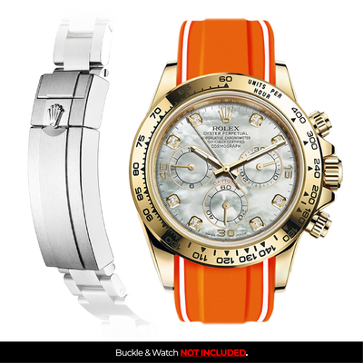 Solitaire Rubber strap for Rolex Daytona (Deployant Clasp)