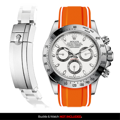 Solitaire Rubber strap for Rolex Daytona (Deployant Clasp)