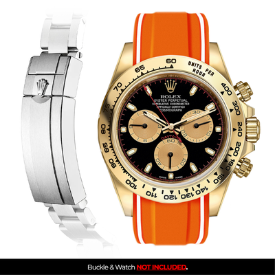 Solitaire Rubber strap for Rolex Daytona (Deployant Clasp)