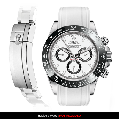 Solitaire Rubber strap for Rolex Daytona (Deployant Clasp)