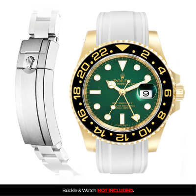 Solitaire Rubber strap for Rolex GMT Master II (Deployant Clasp)