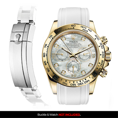 Solitaire Rubber strap for Rolex Daytona (Deployant Clasp)