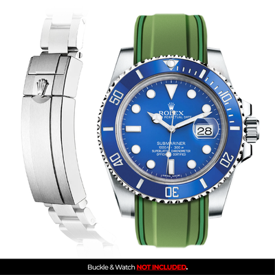 Solitaire Rubber strap for Rolex Submariner 40MM (Deployant Clasp)