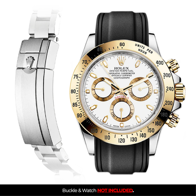 Solitaire Rubber strap for Rolex Daytona (Deployant Clasp)