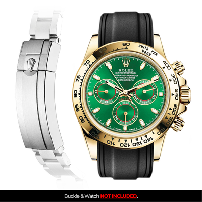 Solitaire Rubber strap for Rolex Daytona (Deployant Clasp)