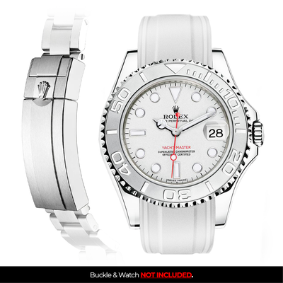 Solitaire Rubber strap for Rolex Yacht Master 40MM (Deployant Clasp)