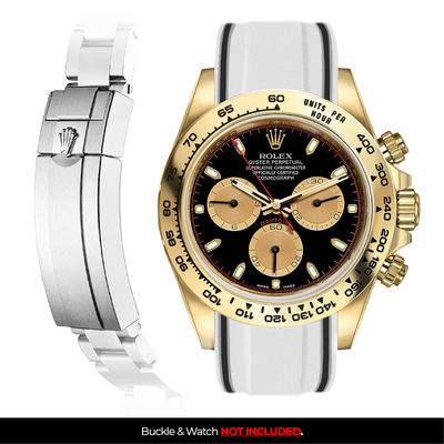 Solitaire Rubber strap for Rolex Daytona (Deployant Clasp)