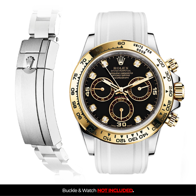 Solitaire Rubber strap for Rolex Daytona (Deployant Clasp)