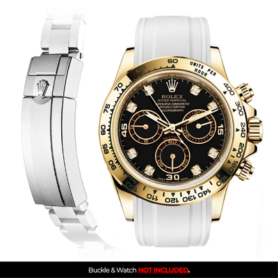 Solitaire Rubber strap for Rolex Daytona (Deployant Clasp)