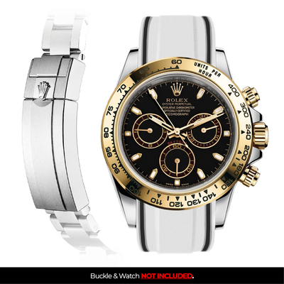 Solitaire Rubber strap for Rolex Daytona (Deployant Clasp)