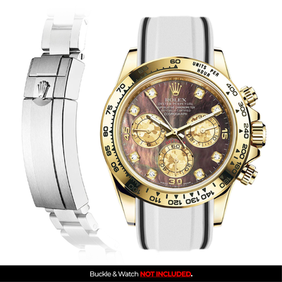 Solitaire Rubber strap for Rolex Daytona (Deployant Clasp)