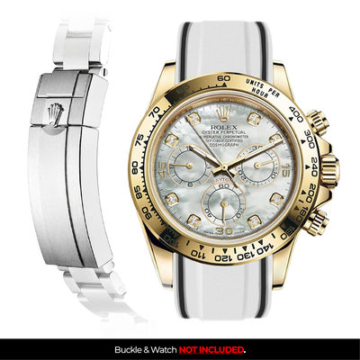Solitaire Rubber strap for Rolex Daytona (Deployant Clasp)