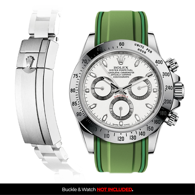Solitaire Rubber strap for Rolex Daytona (Deployant Clasp)