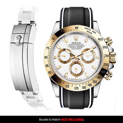Solitaire Rubber strap for Rolex Daytona (Deployant Clasp)