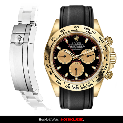Solitaire Rubber strap for Rolex Daytona (Deployant Clasp)