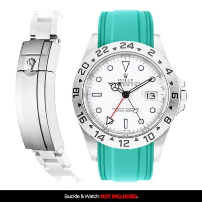 Solitaire Rubber strap for Rolex Explorer II (Deployant Clasp)
