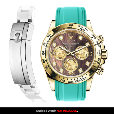 Solitaire Rubber strap for Rolex Daytona (Deployant Clasp)