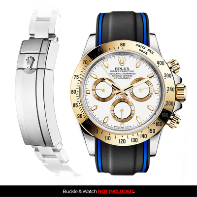 Solitaire Rubber strap for Rolex Daytona (Deployant Clasp)