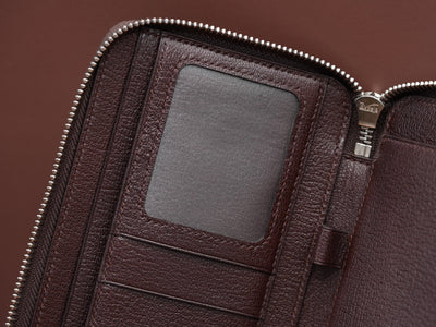 Bespoke Long Wallets in Black & Brown Chevre