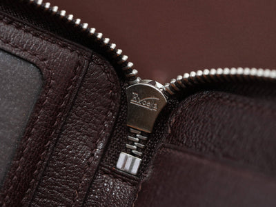 Bespoke Long Wallets in Black & Brown Chevre