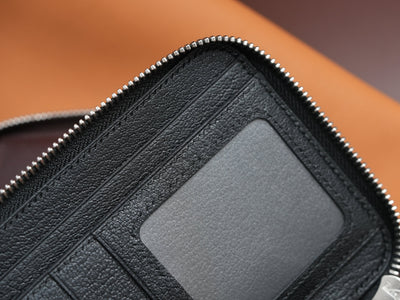 Bespoke Long Wallets in Black & Brown Chevre