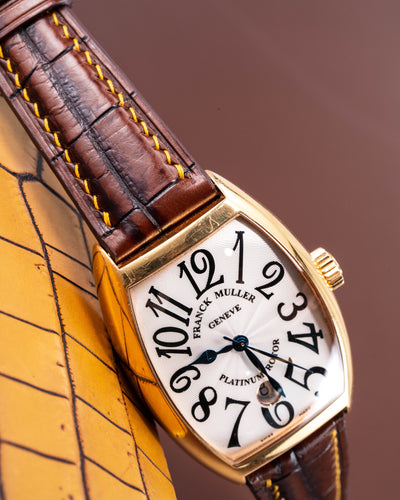 Bespoke Watch Strap in 2 Tone Dark Brown Crocodile