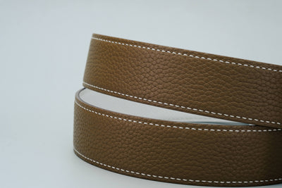 Bespoke Reversible Belts in Black, Etoupe Togo & White, Chestnust Brown Epsom