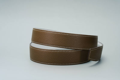 Bespoke Reversible Belts in Black, Etoupe Togo & White, Chestnust Brown Epsom