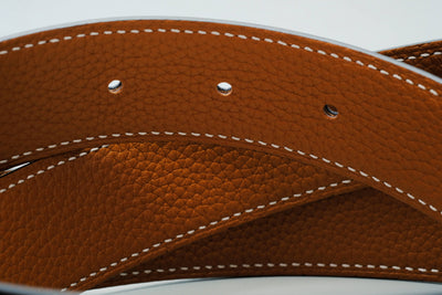 Bespoke Reversible Belts in Black, Etoupe Togo & White, Chestnust Brown Epsom