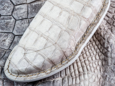 Bespoke Key Fob Cover in Natural Himalayan Crocodile