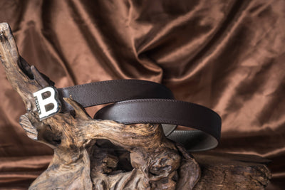 Bespoke Reversible Belt in Brown Togo & Etoupe Epsom