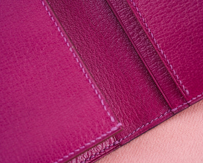 Bespoke Long Wallet in Multi-Purple Galaxy Crocodile