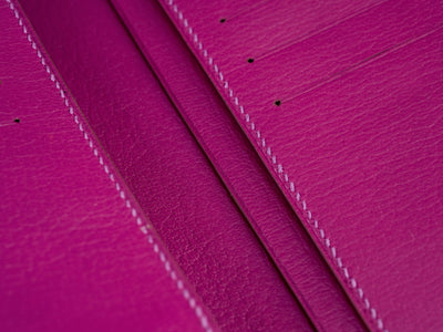 Bespoke Long Wallet in Multi-Purple Galaxy Crocodile