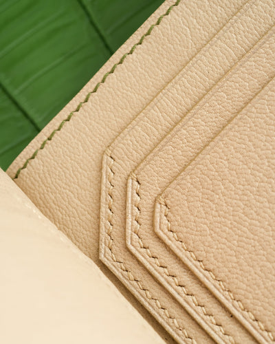 Bespoke Money Clip in Pine Green Alligator