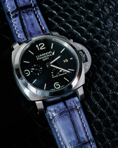 Bespoke Watch Strap in 2 Tone Grey Crocodile