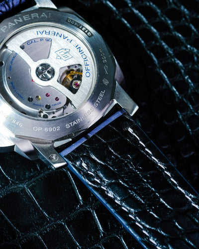 Bespoke Watch Strap in 2 Tone Grey Crocodile