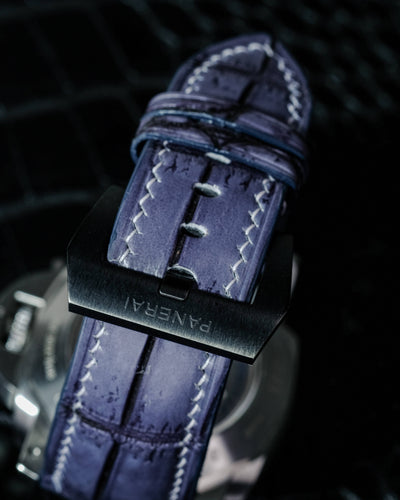 Bespoke Watch Strap in 2 Tone Grey Crocodile