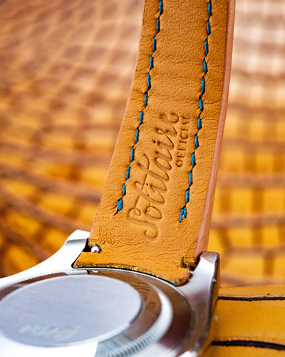 Bespoke Watch Strap in 2 Tone Chestnut Brown Crocodile