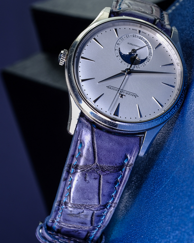 Bespoke Watch Strap In 2 Tone Grey Crocodile