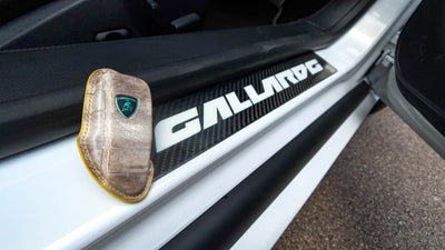 Bespoke Key Fob Cover in Natural Himalayan Crocodile