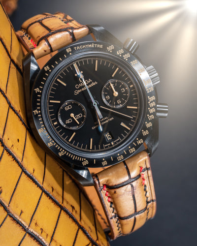 Bespoke Watch Strap in 2 Tone Chestnut Brown Crocodile