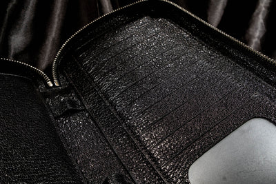 Bespoke Long Wallet in Black Chevre