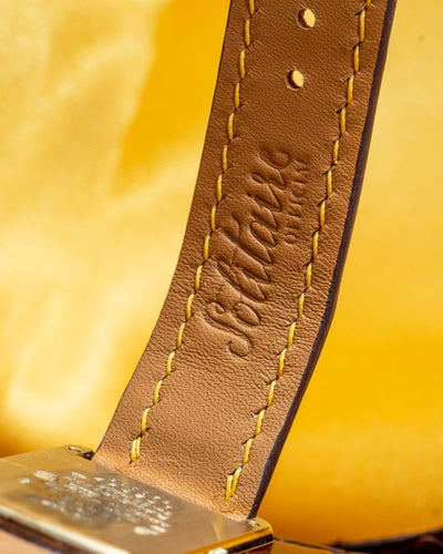 Bespoke Watch Strap in 2 Tone Dark Brown Crocodile