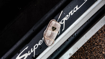 Bespoke Key Fob Cover in Natural Himalayan Crocodile