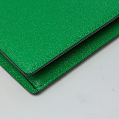 Bespoke Long Wallet in Apple Green Chèvre
