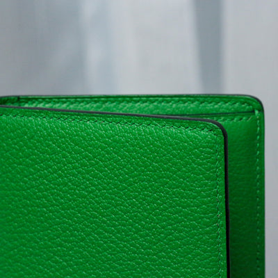 Bespoke Long Wallet in Apple Green Chèvre