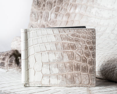 Bespoke Money Clip in Natural Himalayan Crocodile