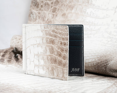 Bespoke Money Clip in Natural Himalayan Crocodile
