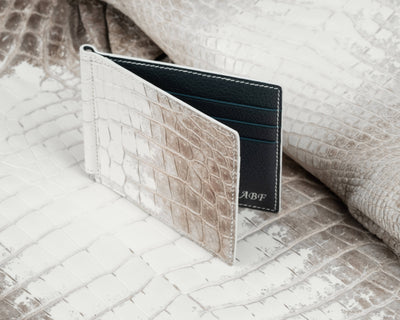 Bespoke Money Clip in Natural Himalayan Crocodile