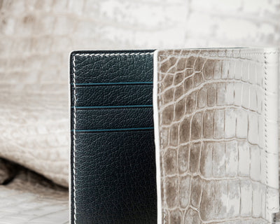 Bespoke Money Clip in Natural Himalayan Crocodile